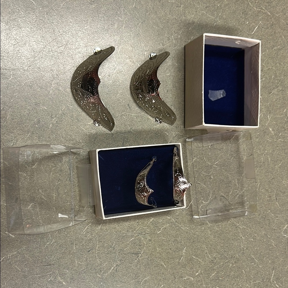 Western Boot silver plated toe and heal plates